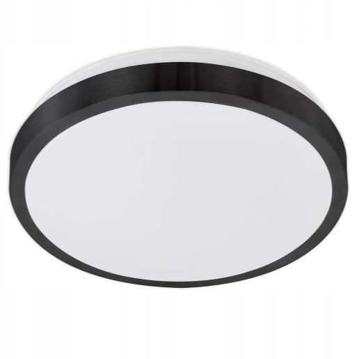 

Lampa Do Łazienki Plafon Do Led 2xE27 IP44 Czarny