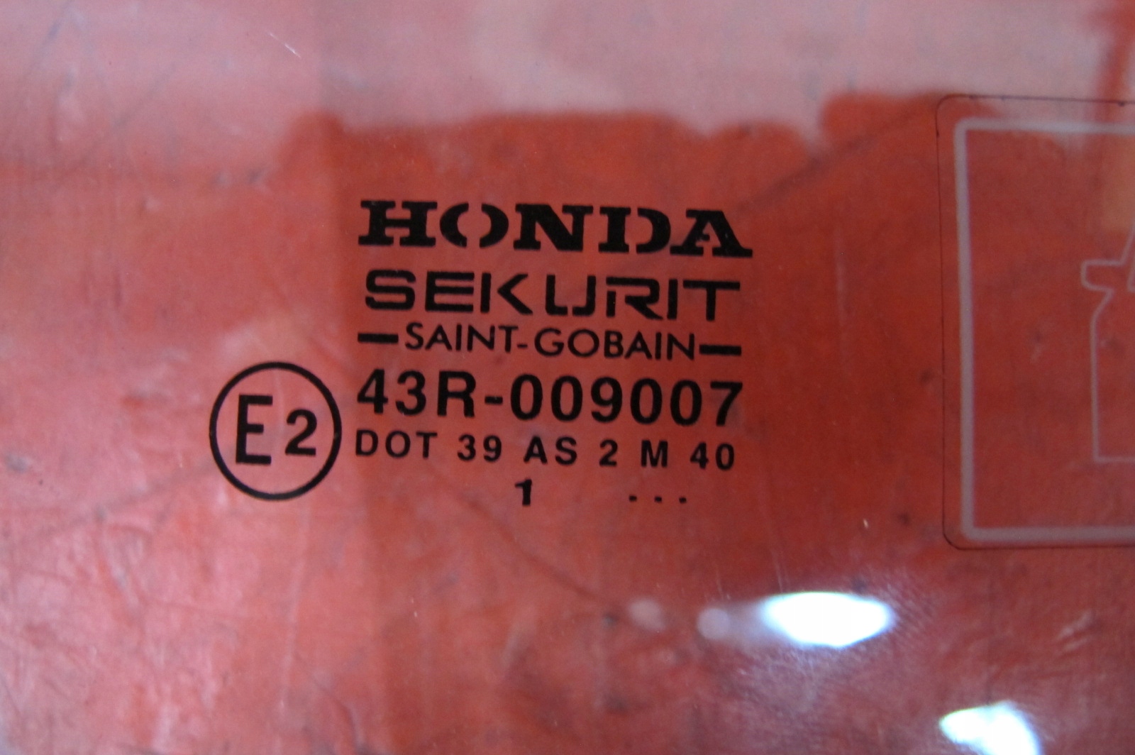 HONDA CIVIC 7 VII EU8 01- 5D window door right front front 2001 ROK