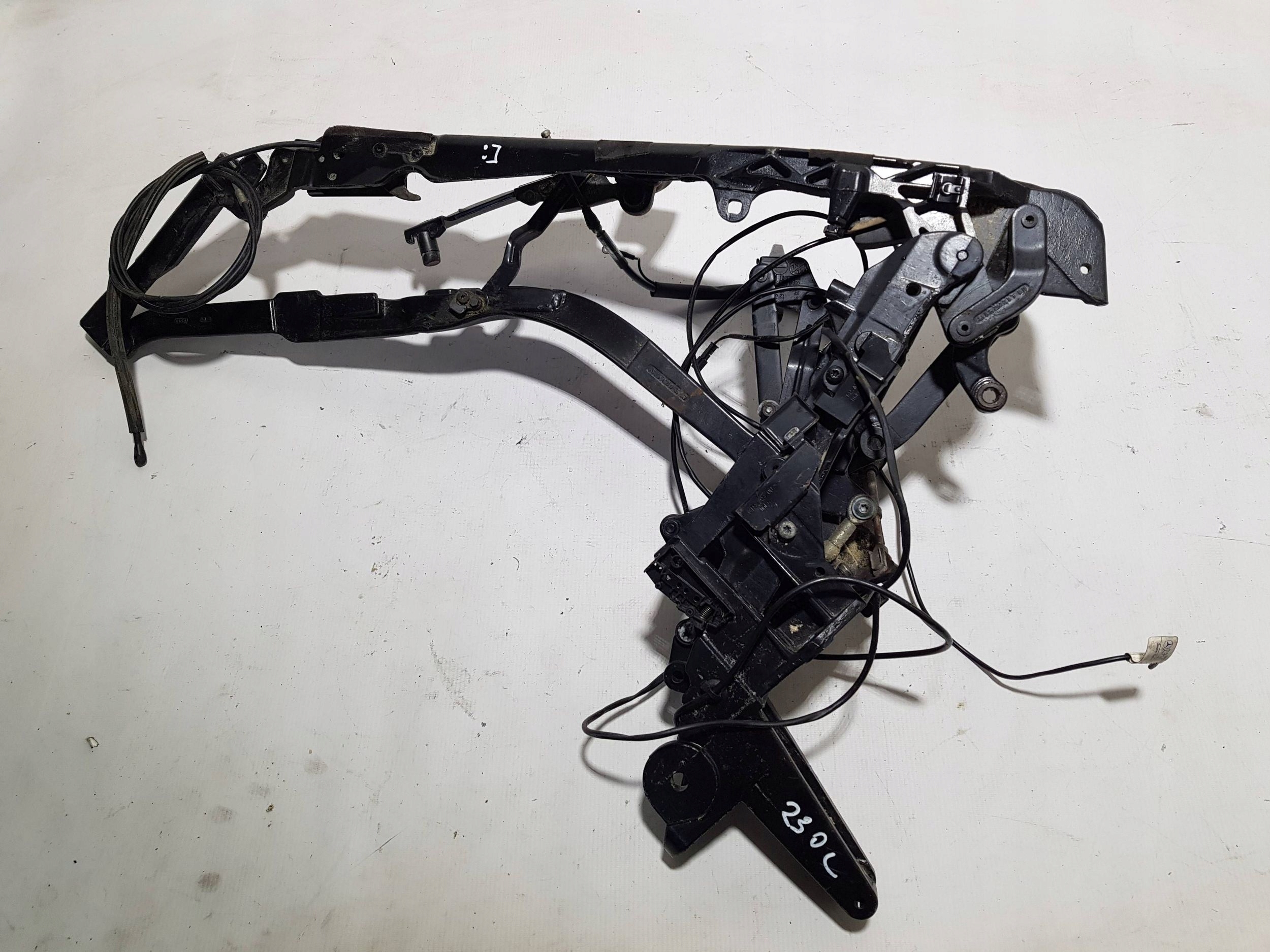 hinge roofs bonnet left rear part MERCEDES SL R230 W230