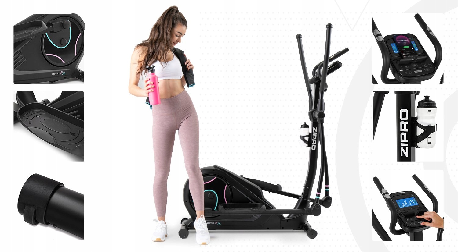 Orbi-Trek TRENAŻER ELIPTYCZNY ROWER Treningowy iConsole Kinomap Heat ZIPRO Model Heat WM