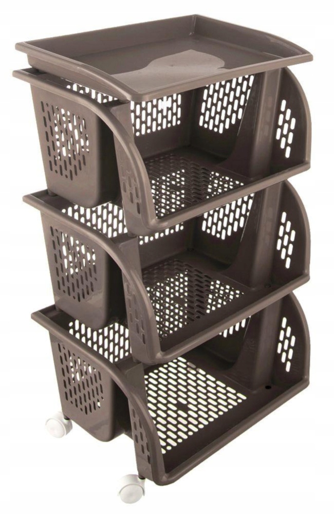 Wózek regał organizer szafka koszyk 4-poziomowy
