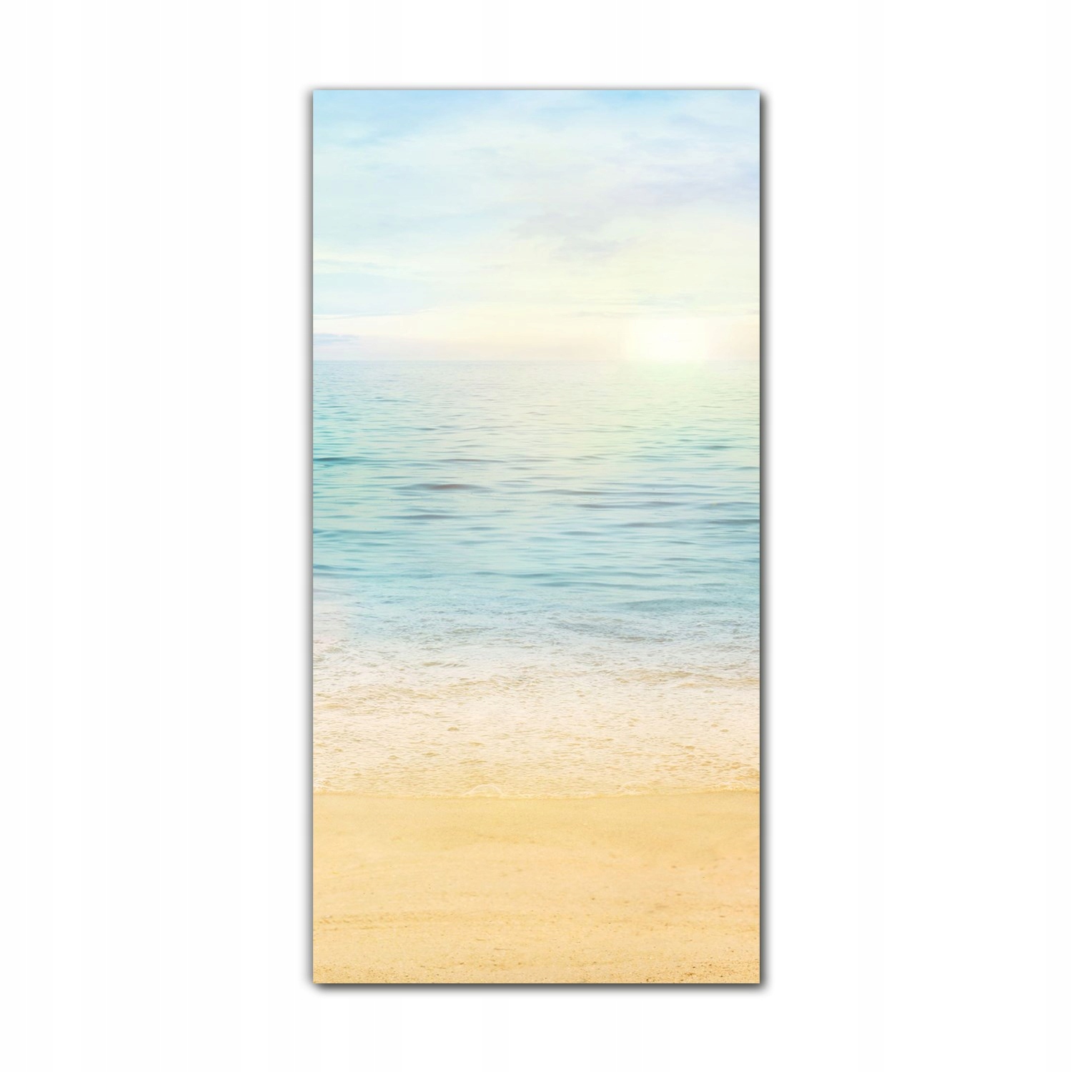 

Obraz szklany do sypialni 70x140 Plaża fale niebo