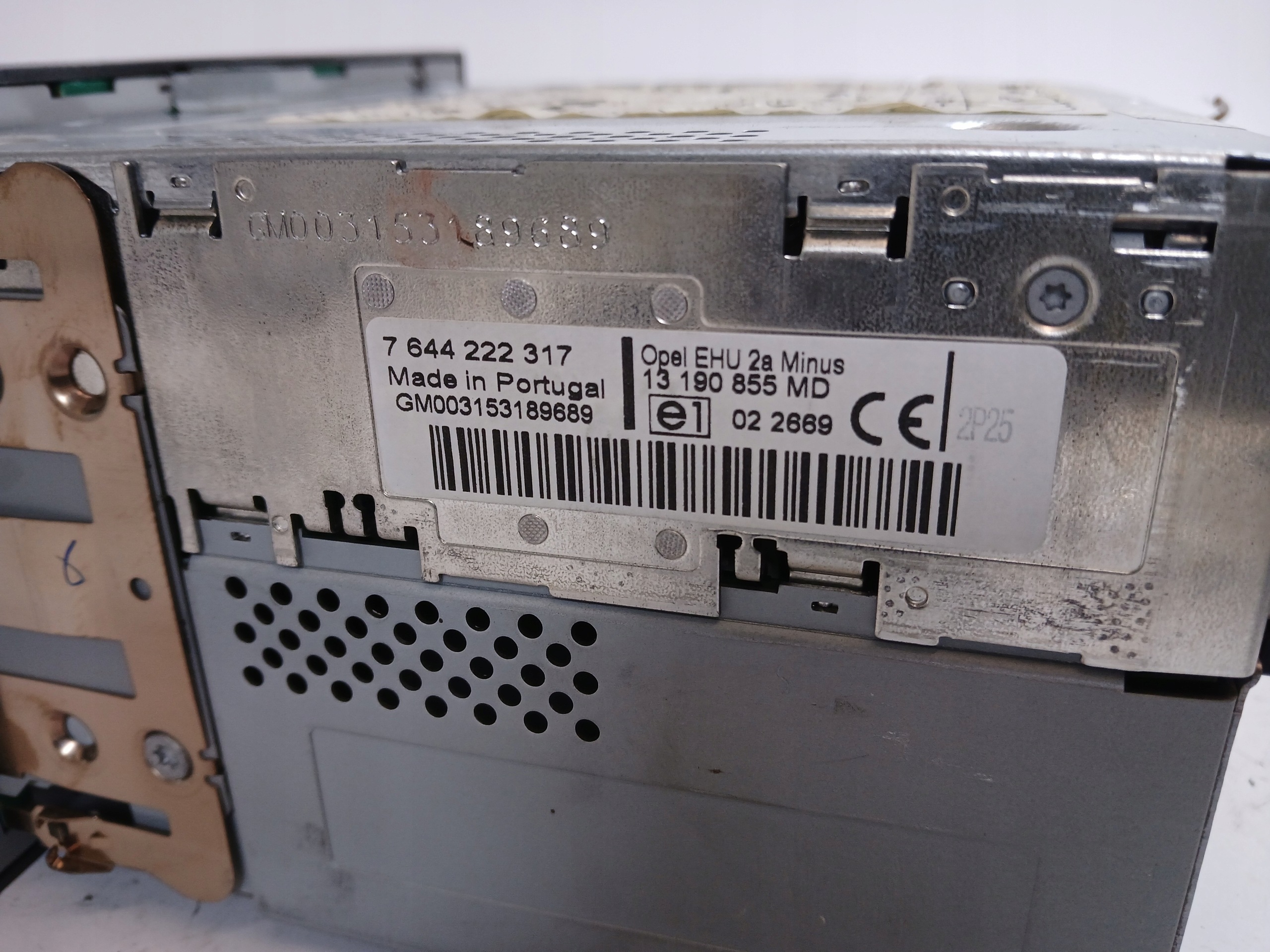 OPEL MERIVA A RADIO fabrication CD 13190855