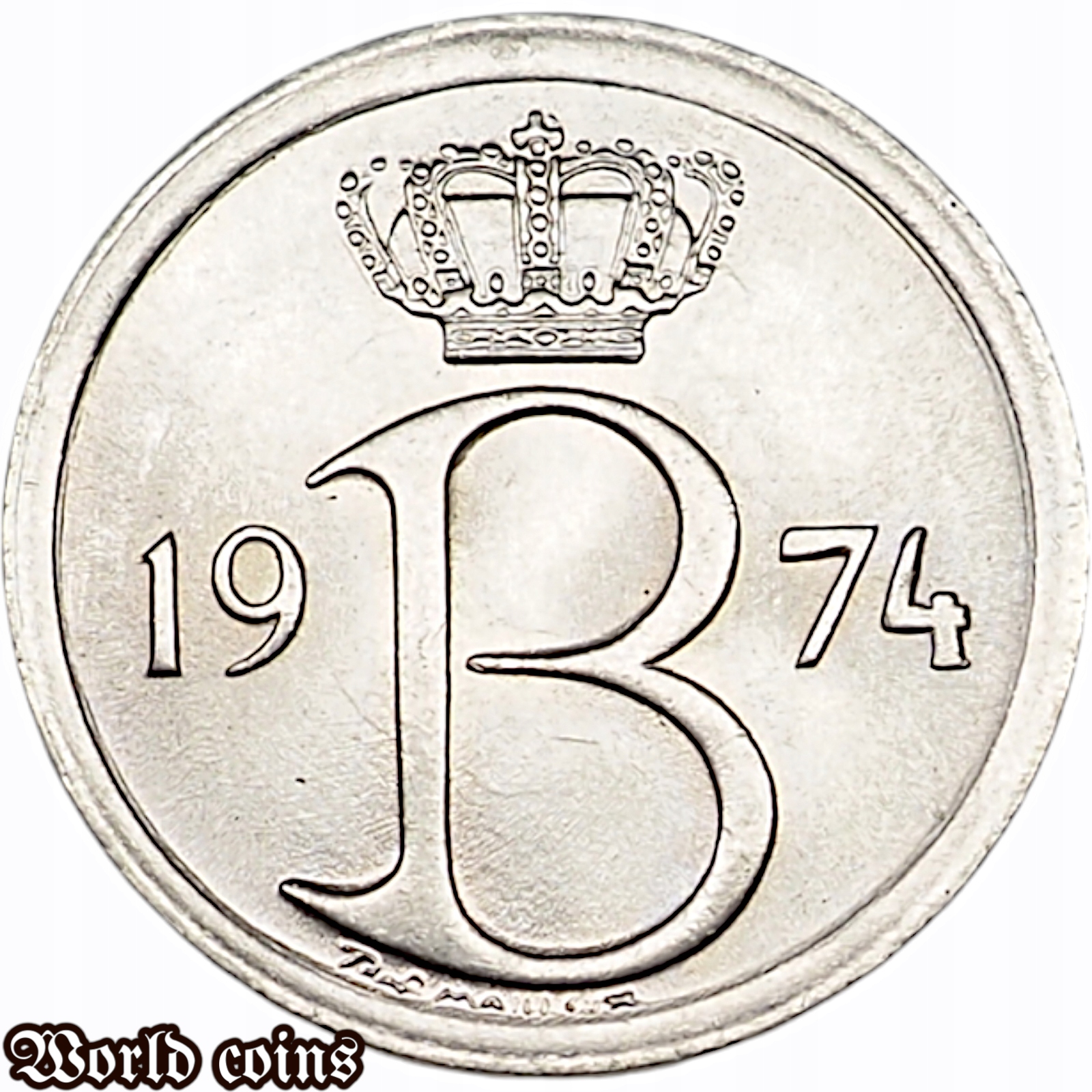 25 CENTYMÓW 1974 BELGIE - BELGIA