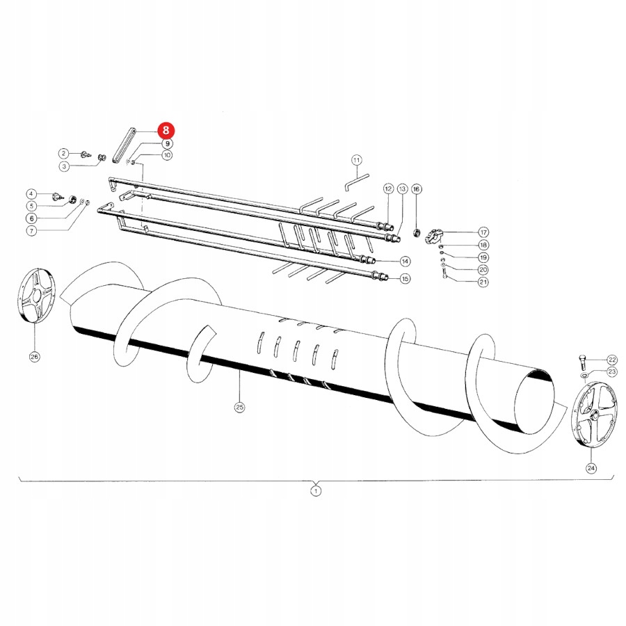 Gumicsőfeszítő Claas 610482.0 Bepco Gép márkája Claas