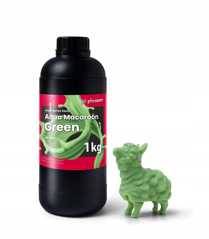 Uv Pryskyřice pro 3D Tiskárny Zelená Phrozen Aqua Macaroon Green 1 kg