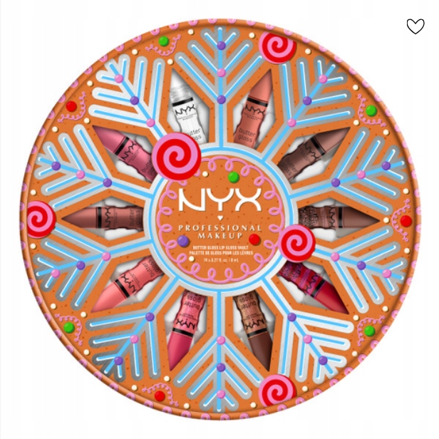 Nyx Butter Gloss Holiday Vault Sada 10 Lesků Na Rty