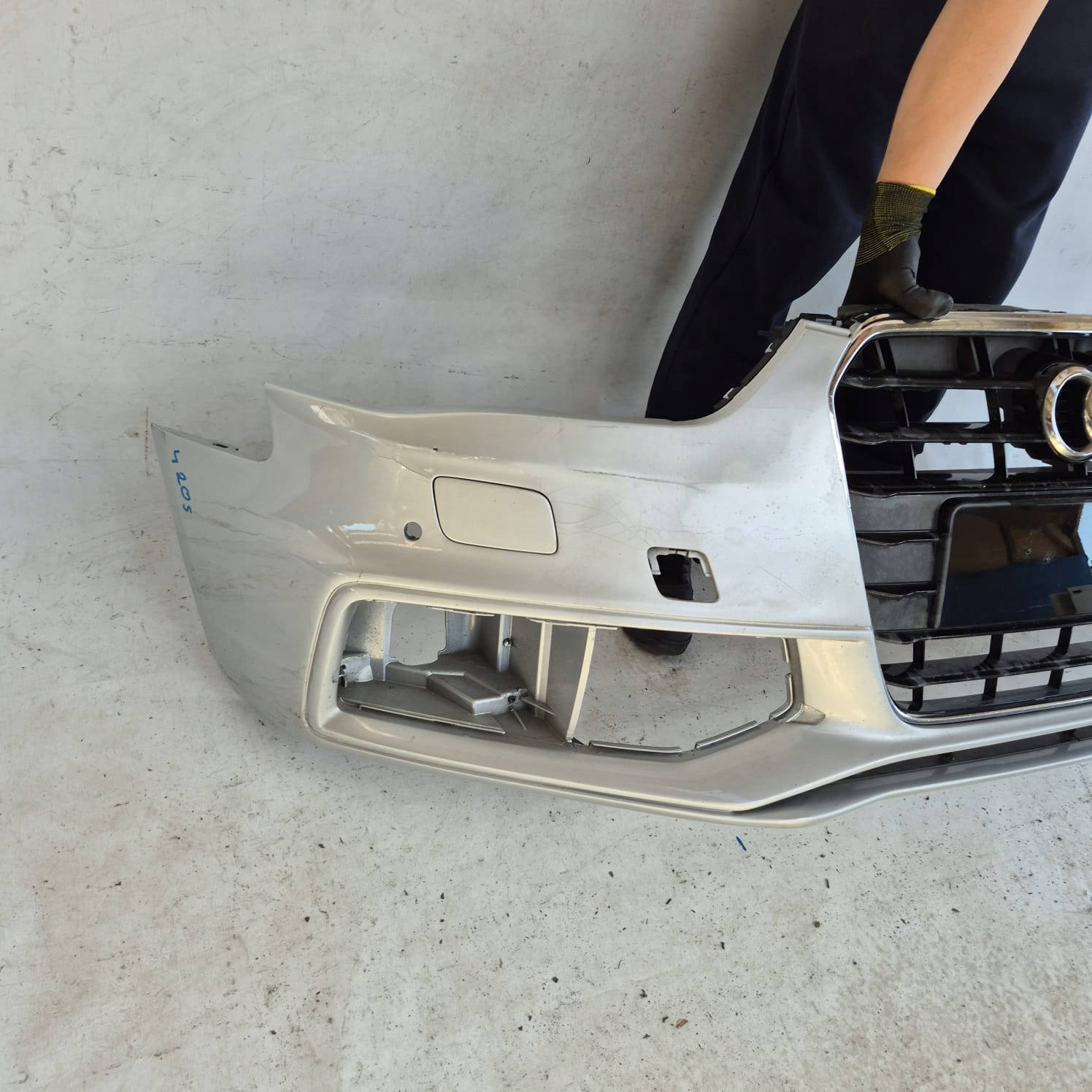 AUDI A4 B8 8K S-LINE LIFT 11-15 bumper front front washer PDC