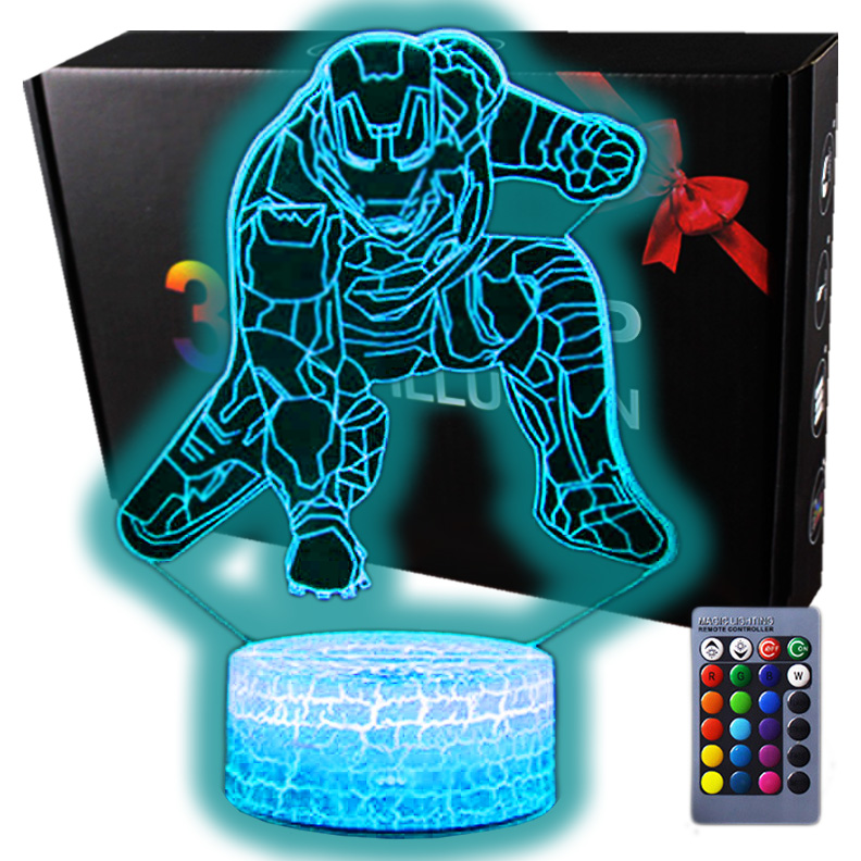 

Lampka nocna 3D led usb Marvel