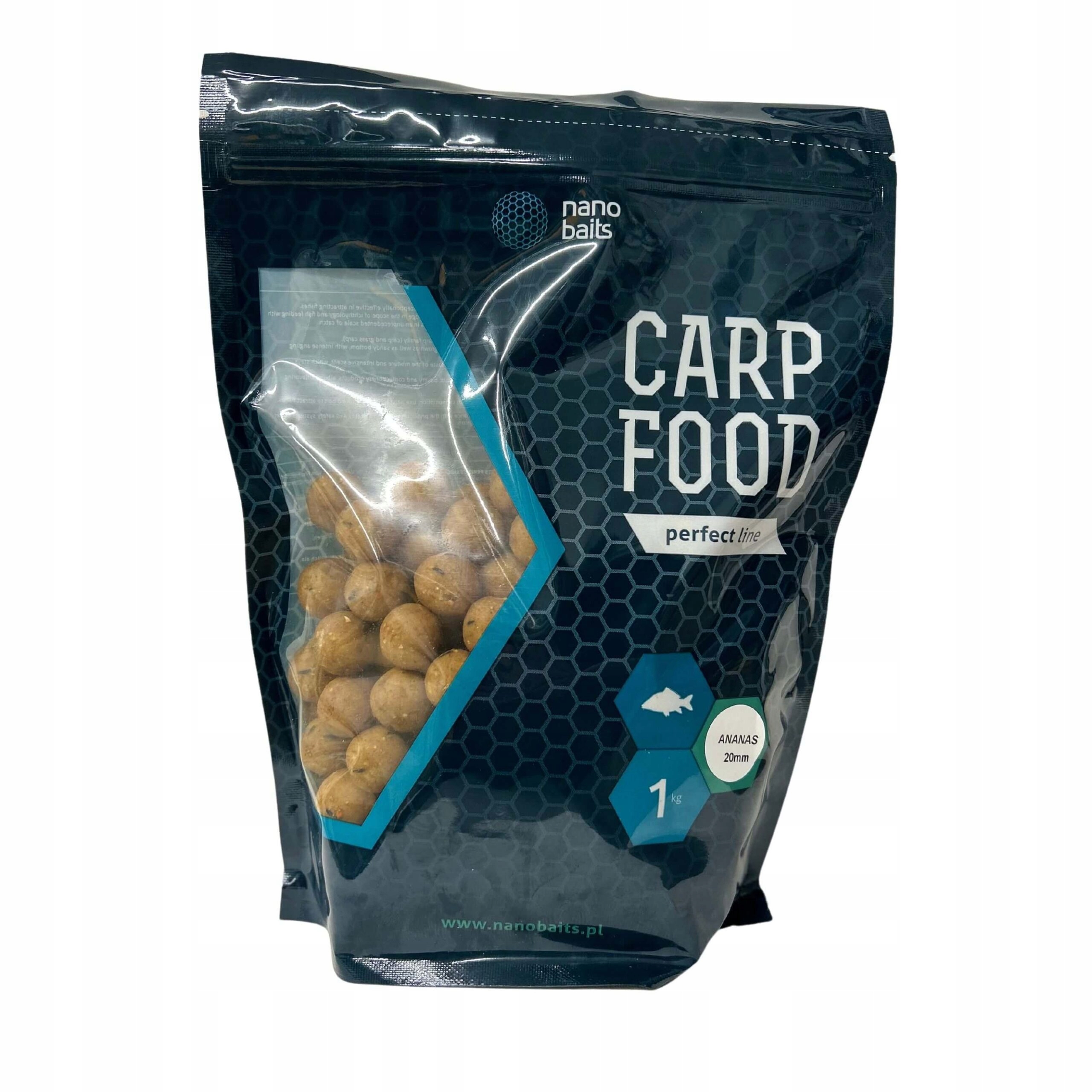 Nano Baits Kulki Zanętowe Perfect Line 16mm Ananas 1 kg
