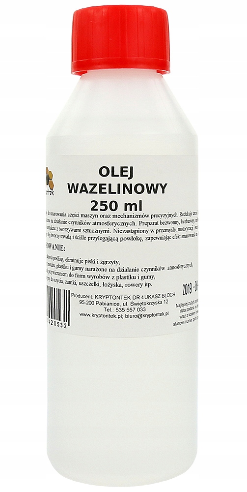 

Olej Wazelinowy Oliwa Konserwacja Maszyn 250ml