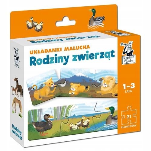 

Kapitan Nauka. Układanki. Rodziny zwierząt. 1-3 l.