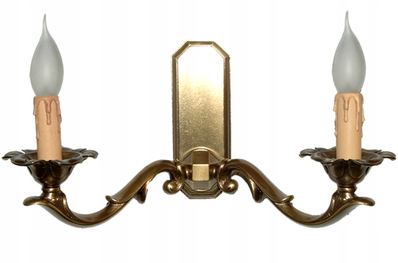 Mosadzné nástenné svietidlo, nástenná lampa z mosadze