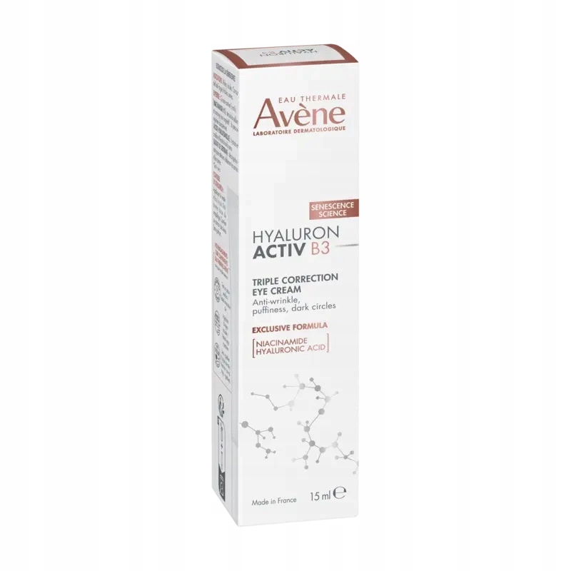 Avene Hyaluron Active B3 Zestaw Krem odbudowujący 50ml Krem p/oczy 15ml
