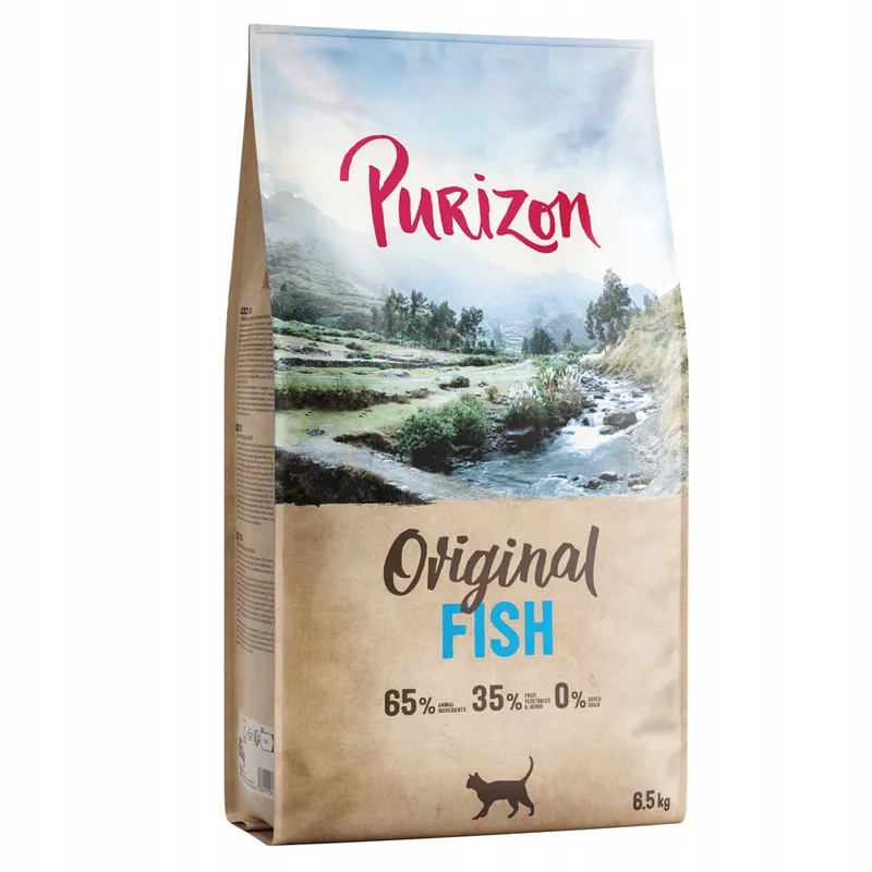 Levně Purizon Original bezobilné suché krmivo pro kočky Fish Ryba 2,5 kg na váhu