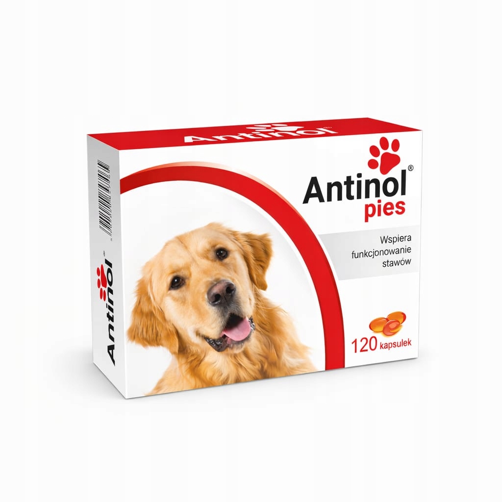 Antinol Pies 120 kapsułek Wspiera funkcjonowanie stawów Biovico
