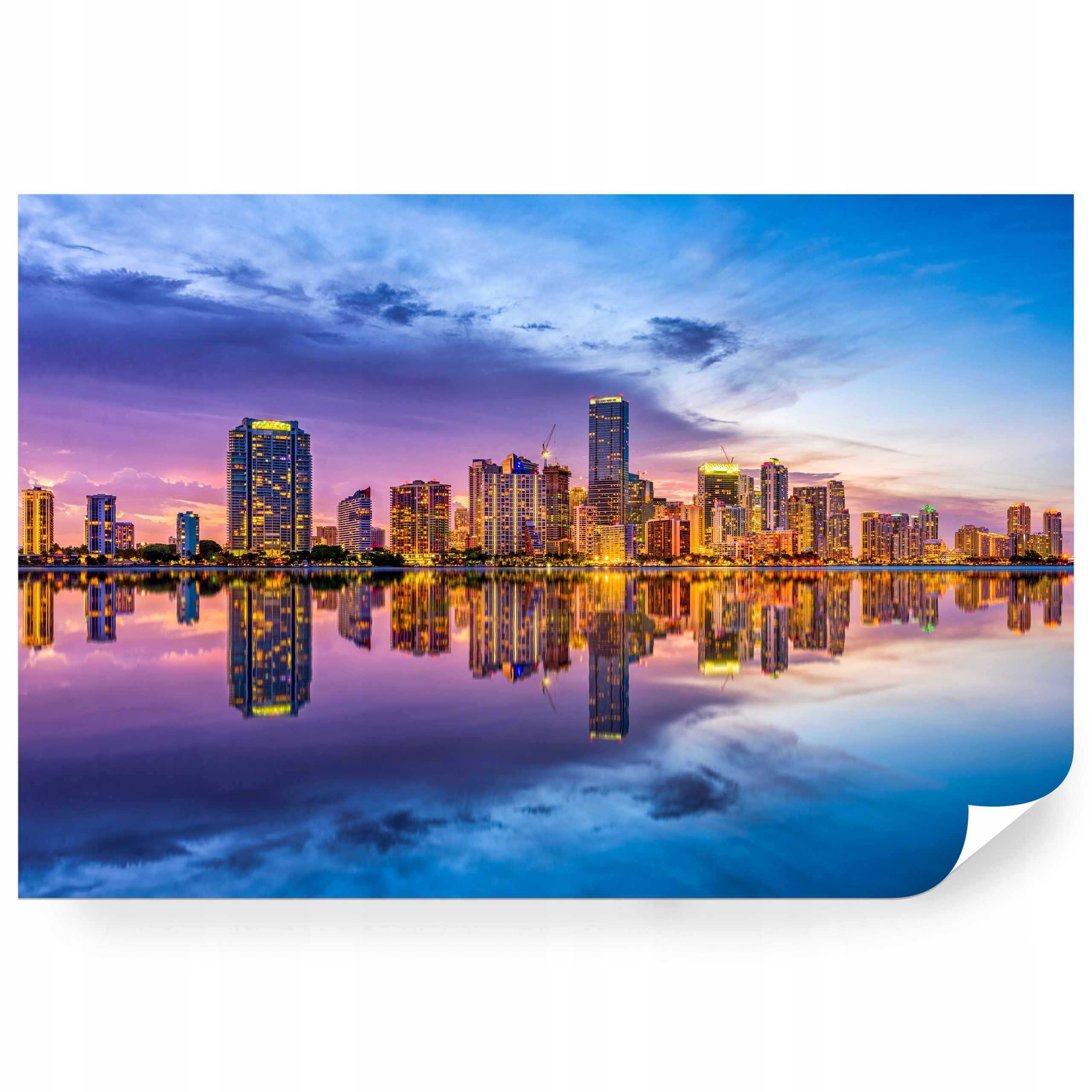 Fototapeta samolepicí Miami Florida Panorama Zatki 450 x 300 cm