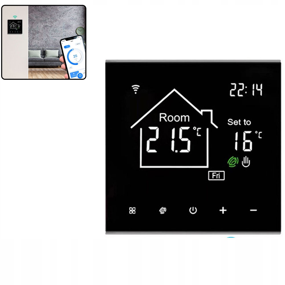 16A Regulátor vytápění Podlahový termostat WiFi Tuya