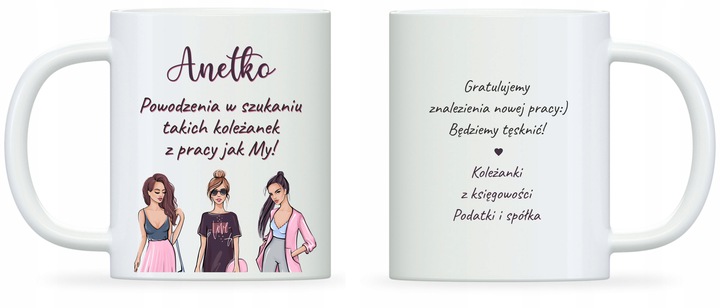 

na pożegnanie z pracy, Kubek, życzenia
