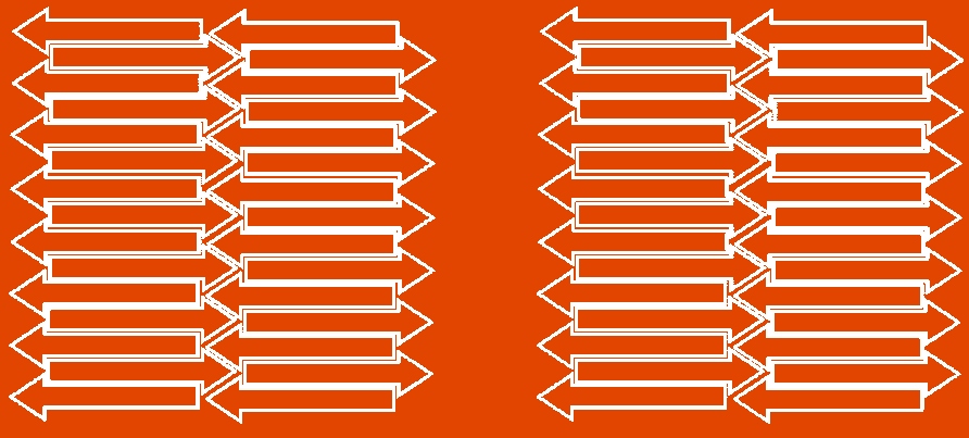 Naklejka strzałki 10x2cm 60 szt pomarańczowy