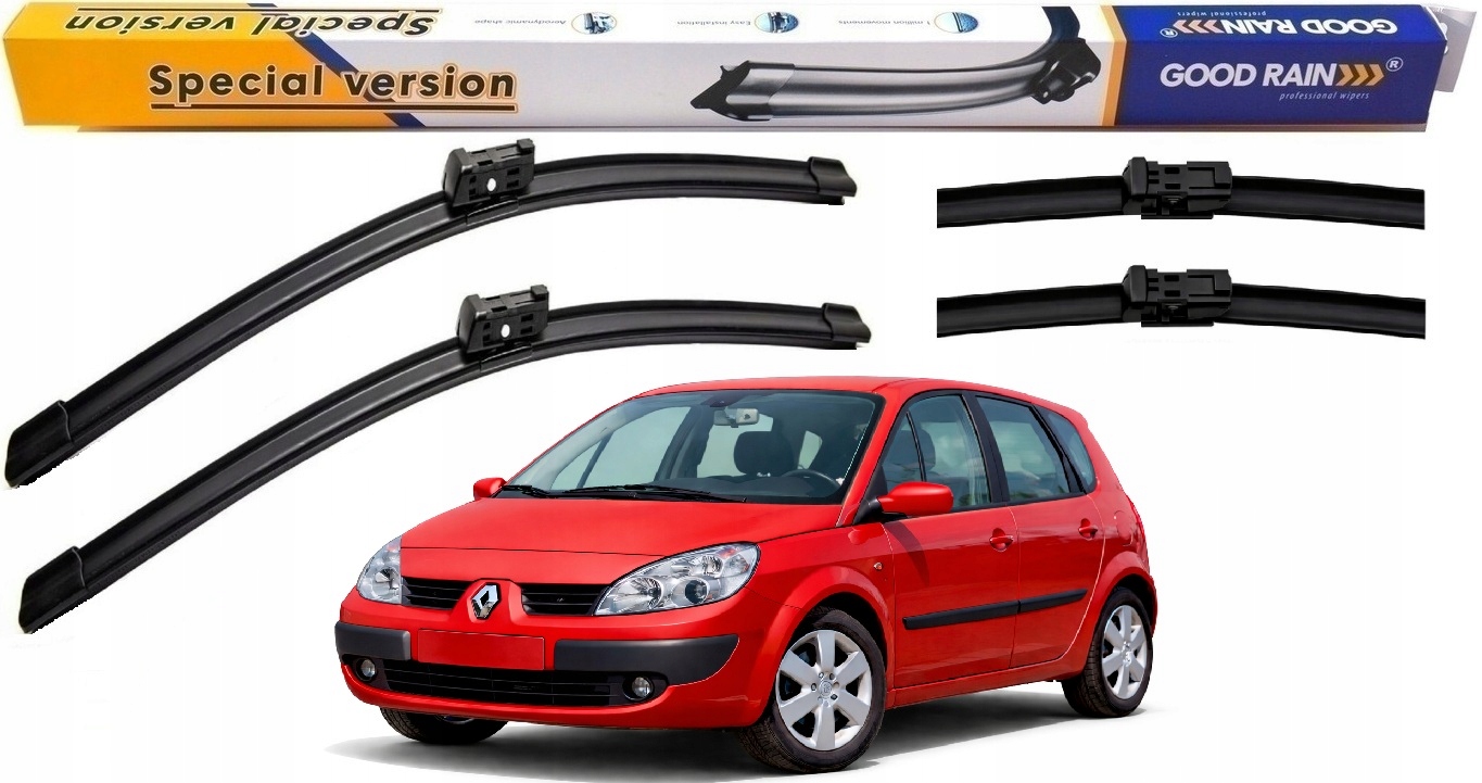 2x Nowe Wycieraczki Zestaw Komplet Przód Renault Scenic II 2003-2004 Bolec