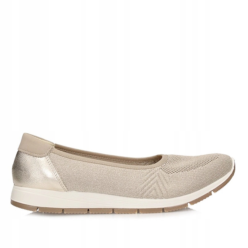 Dámské polobotky Imac 1060201 02964/013 Taupe-platinum zlaté baleríny