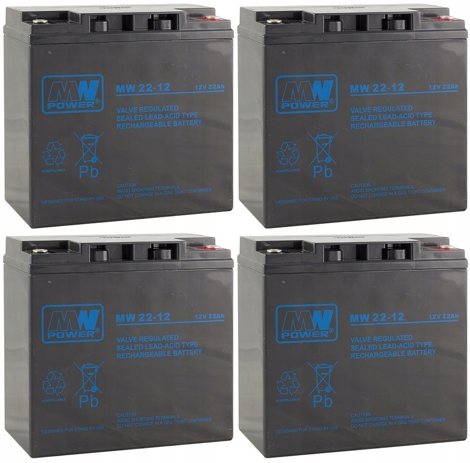 APCRBC55 RBC 55 #55 ZESTAW AKUMULATORÓW PAKIET BATERII UPS APC 4x MW 22-12