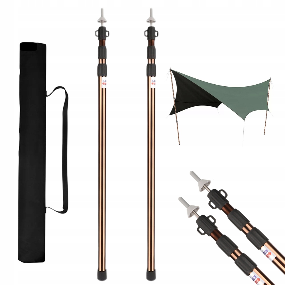 Stojan Na Stan, Silný Hliníkový Teleskopický Držák, 90-230 CM, Turistický