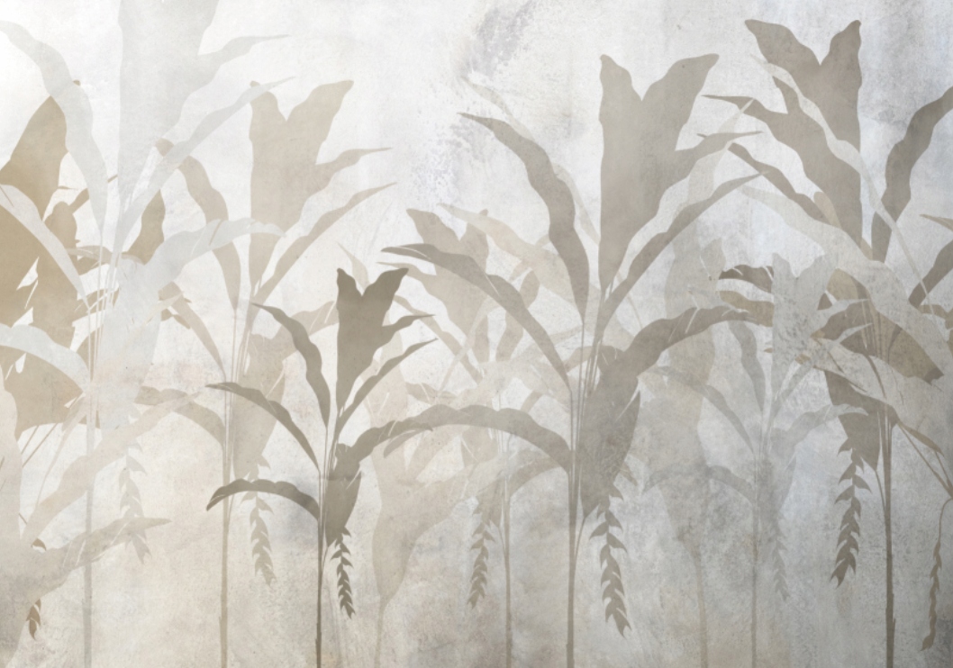 Fototapeta Tropy v šedé mlze do obývacího pokoje 400 x 280 cm, flizelina 230 g