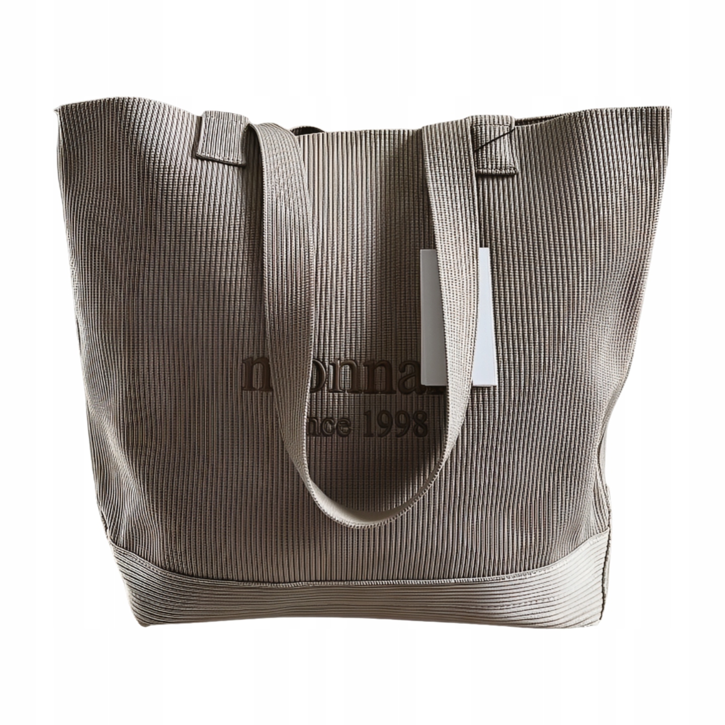 Monnari shopper kabelka béžová látková s logem