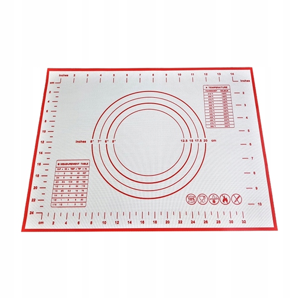 

Stolnica silikonowa 30x40cm Wzmacniana z miarami