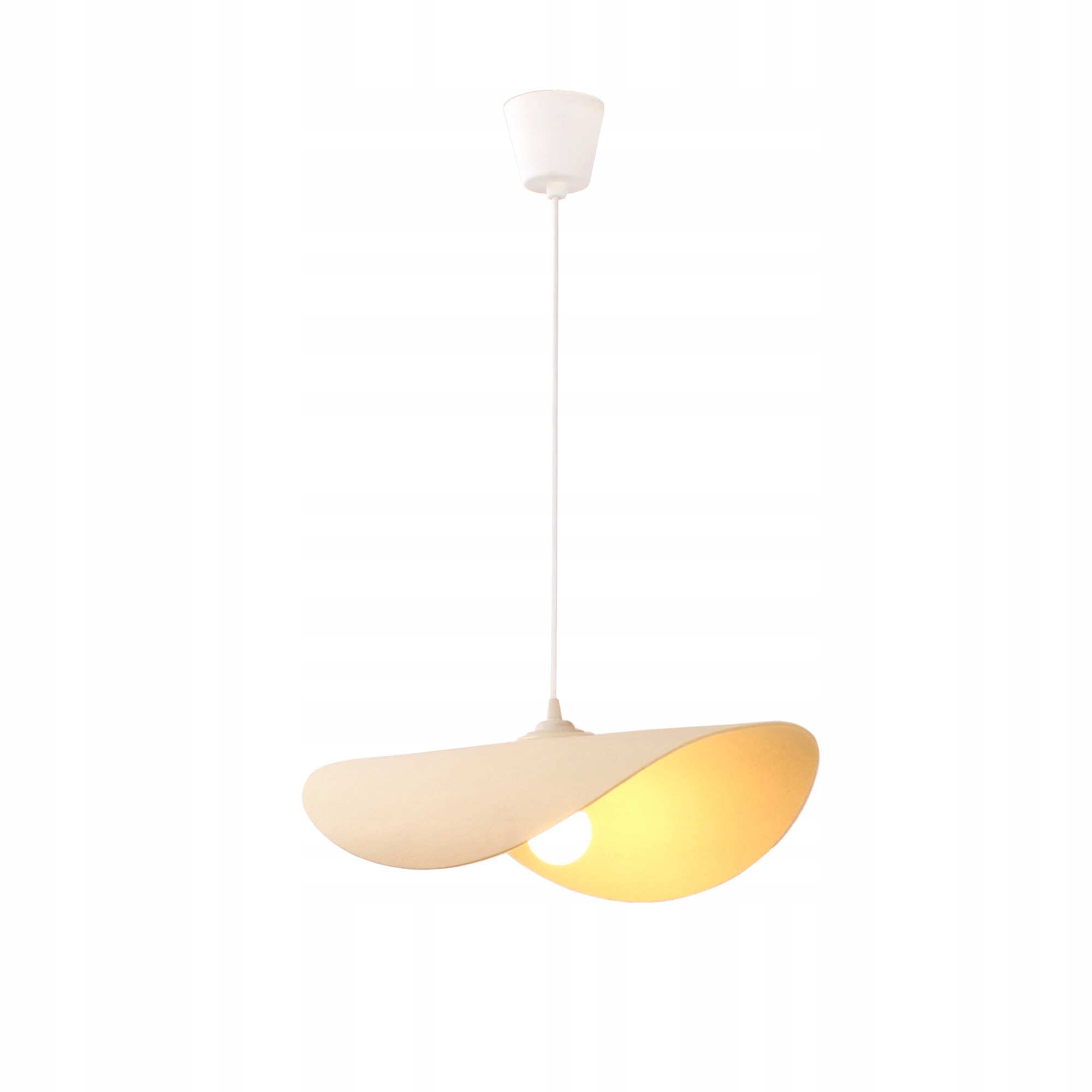 Lampa wisząca Lightlogic LL Arilas LAMP06 E27 kremowa z filcu biała Eko