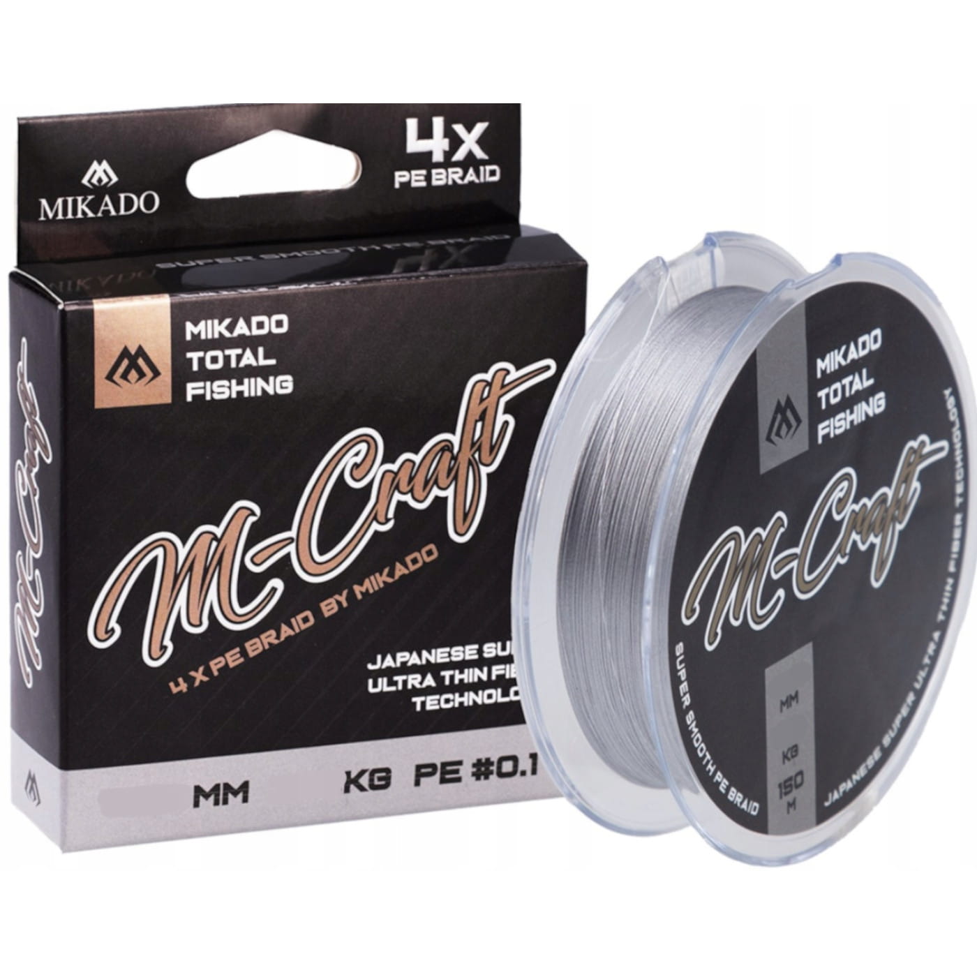 Mikado Plecionka M-Craft Braid 0.03mm/150m Steel Gray