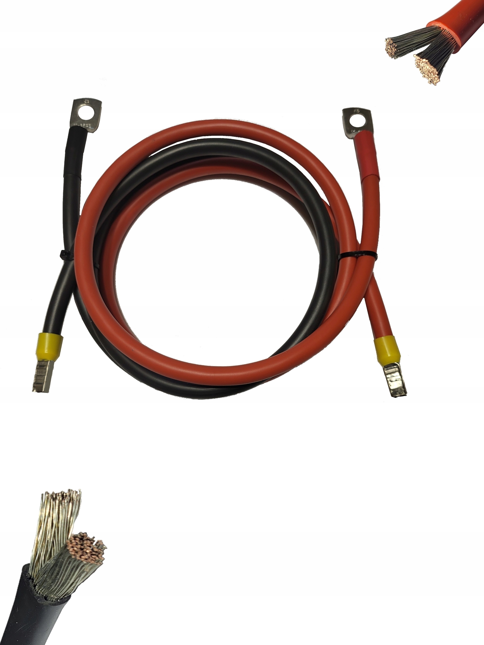Kabel 16 mm² akumulátor měnič 300 cm M10 německý Lapp 180°