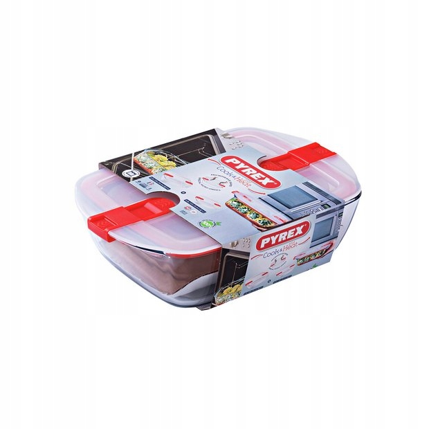 Zestaw 2x Naczynie żaroodporne Cook&Heat Pyrex