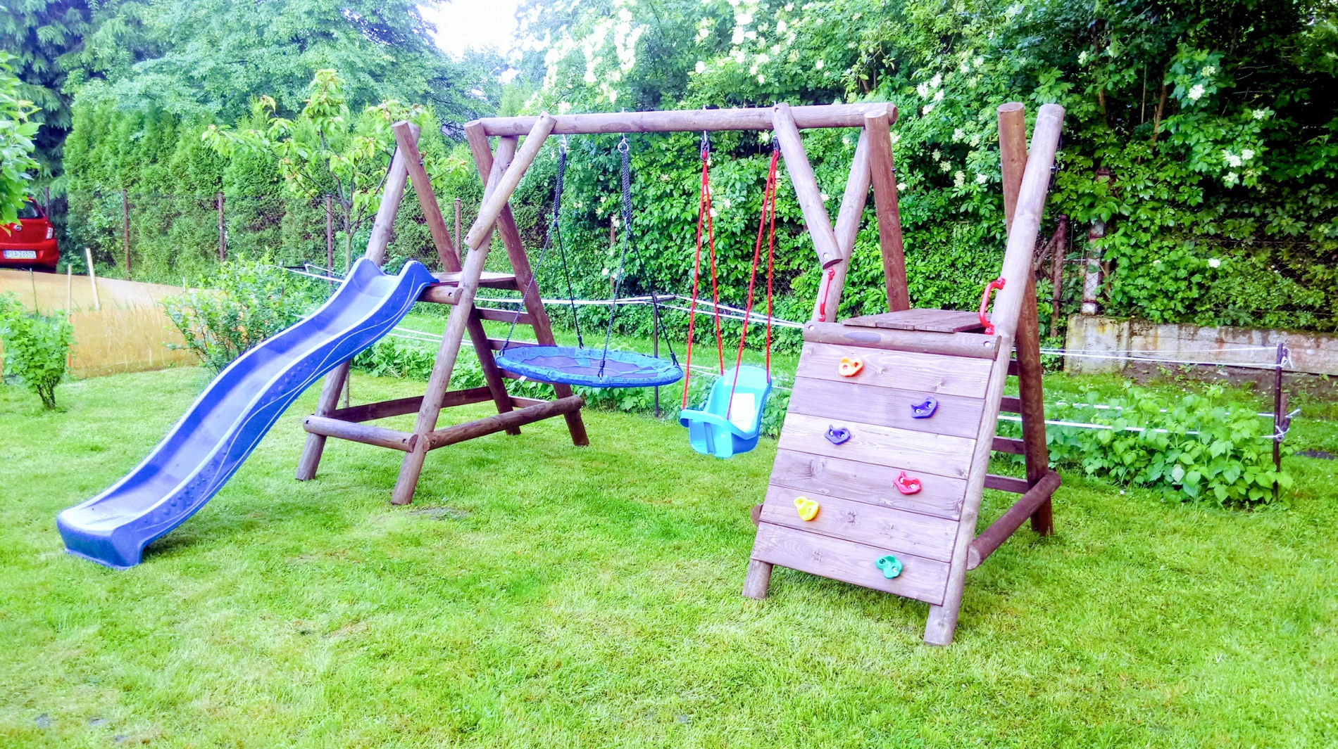 DREWNIANY PLAC ZABAW DO OGRODU HUŚTAWKA OGRODOWA SUPER-PLACE WESOŁY PLAC Kod producenta super-place.pl