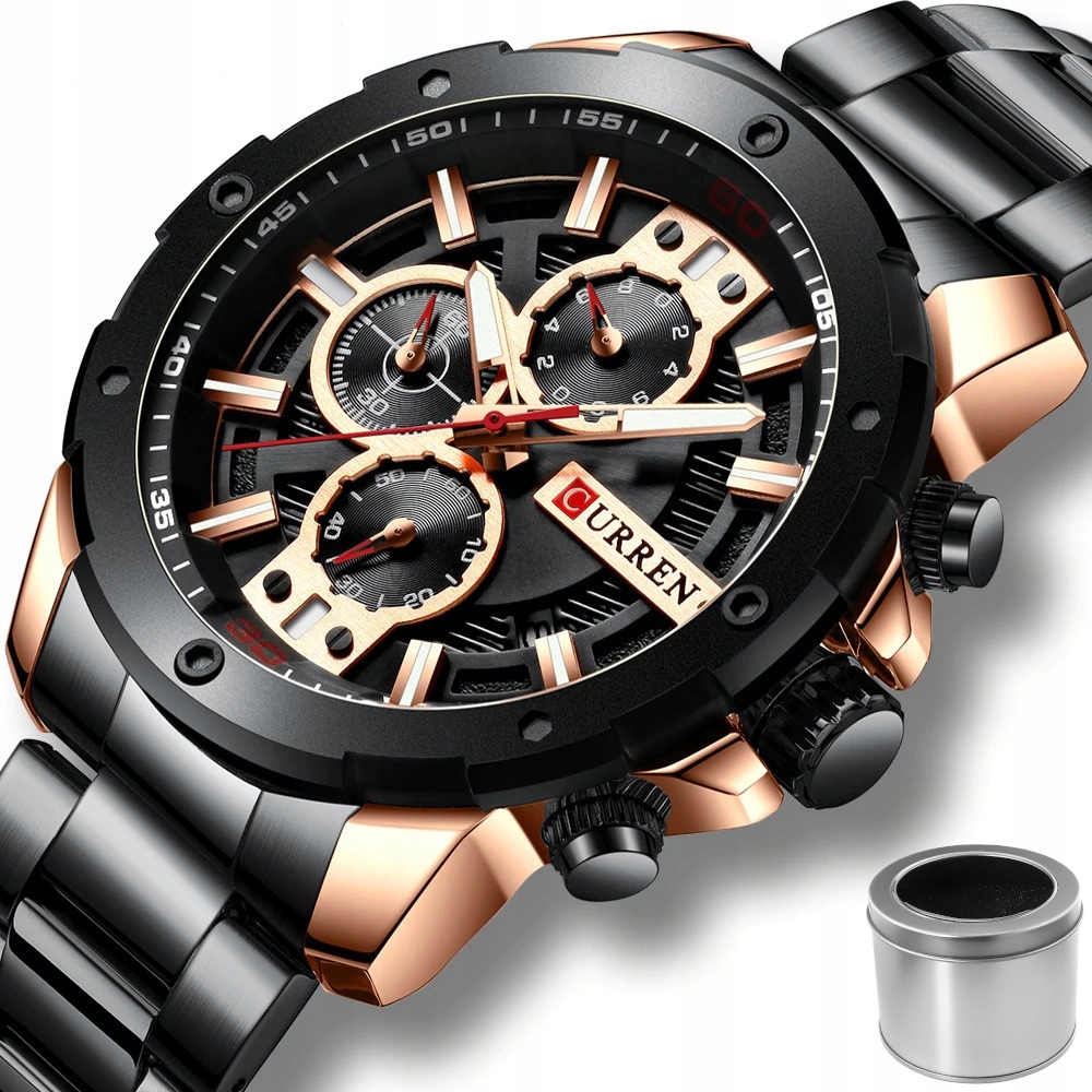 

Curren Elegancki Zegarek Męski Chronograf 4 Kolory
