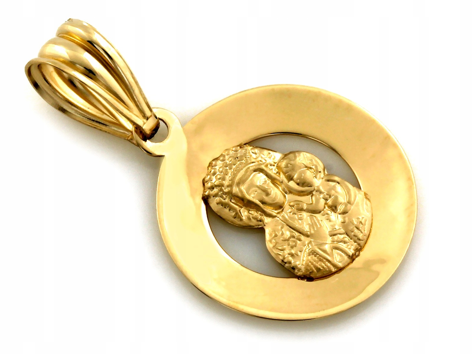 Přívěsek zlatý 585 Medailon Panna Maria Čenstochovská 0.65 g jako dárek