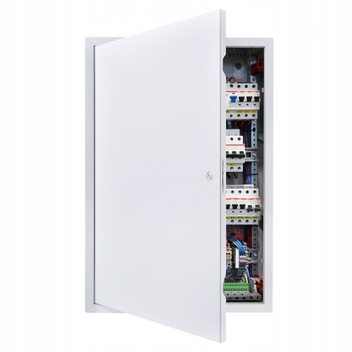 Revízny Panel Vevor 642 X 438 MM Pozinkované Dvere, Štrbinový Zámok