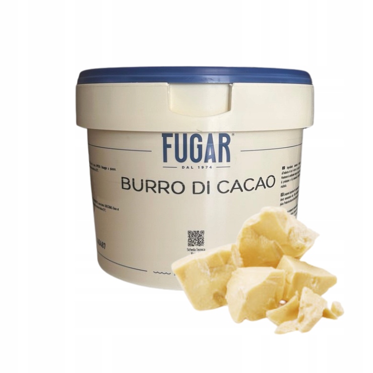 Levně Deodorizované kakaové máslo 100%, 2 kg. Fugar