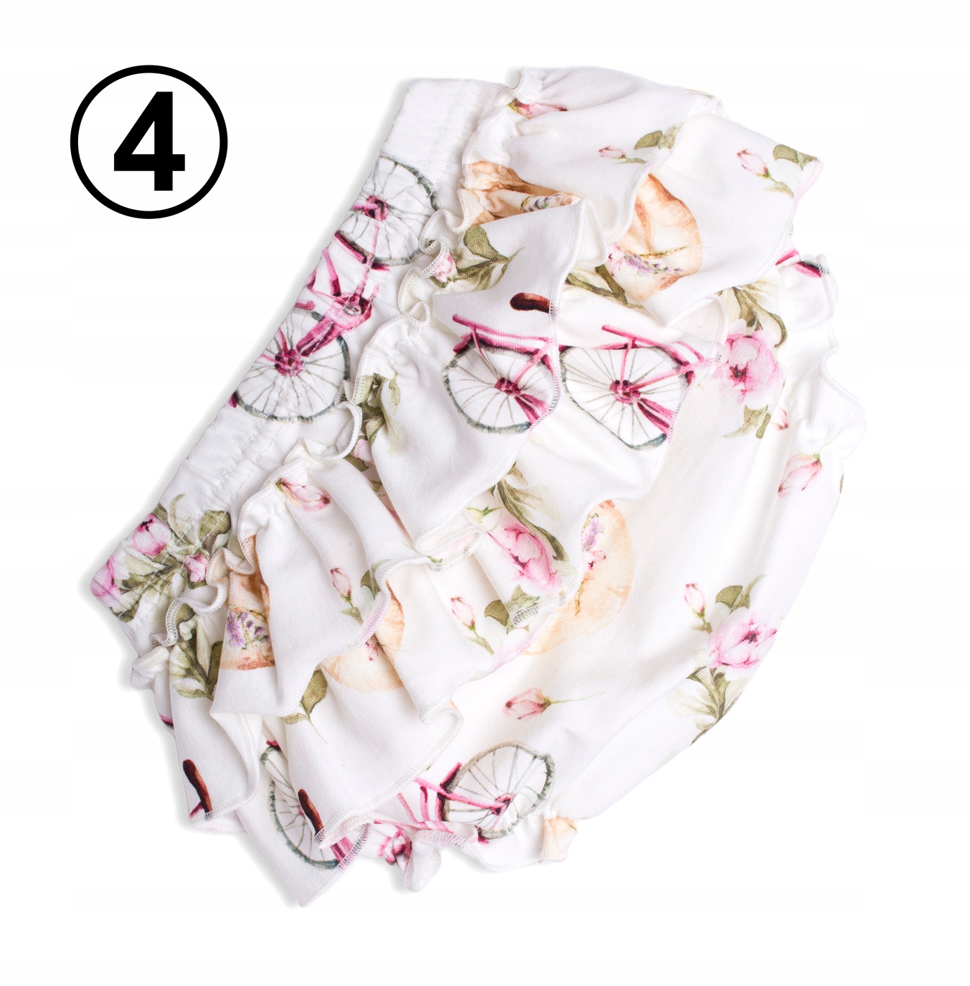 Bloomersy z falbankami dla niemowląt roz. 80/86 Rozmiar (new) 80 (75 - 80 cm)