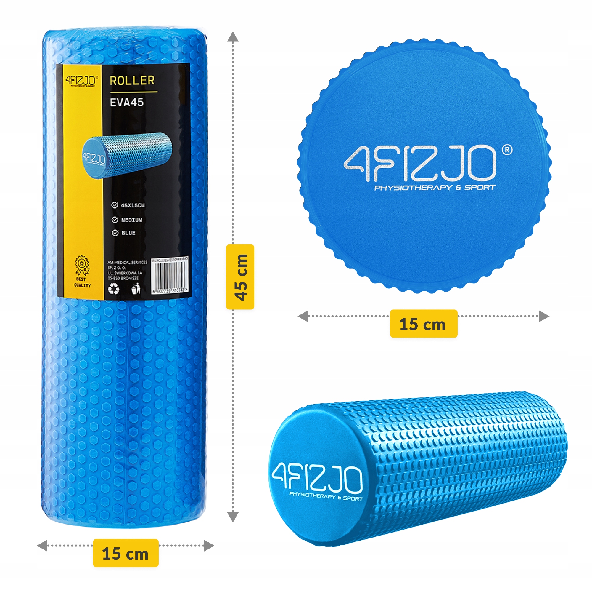 ROLLER DO MASAŻU WAŁEK ROLKA Z MINI WYPUSTKAMI 45 Rodzaj wałek z wypustkami