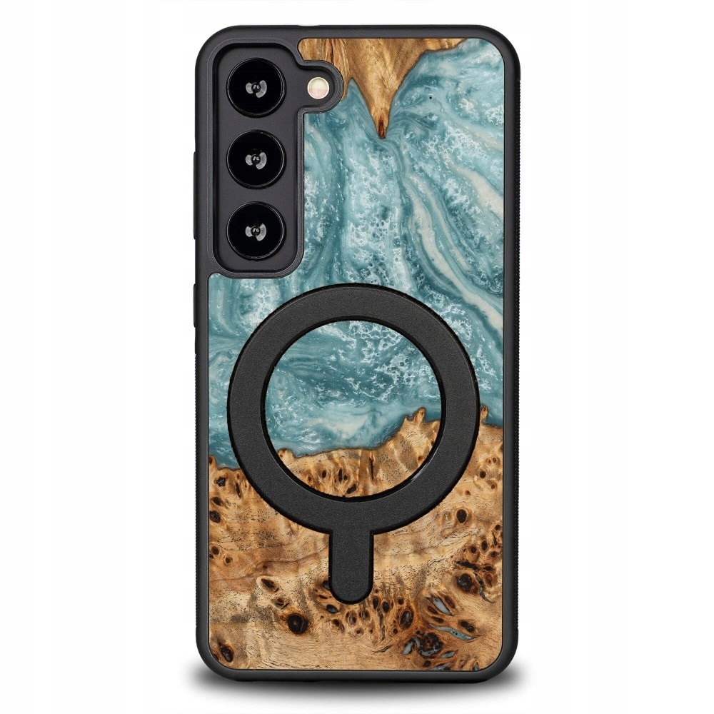 Pouzdro Bewood Unikátní pro Samsung Galaxy S23 Planety Uran s MagSafe