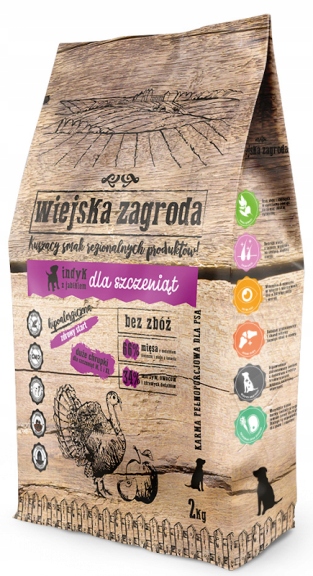 Wiejska Zagroda Indyk Z Jabłkiem Dla Szczeniąt 9kg