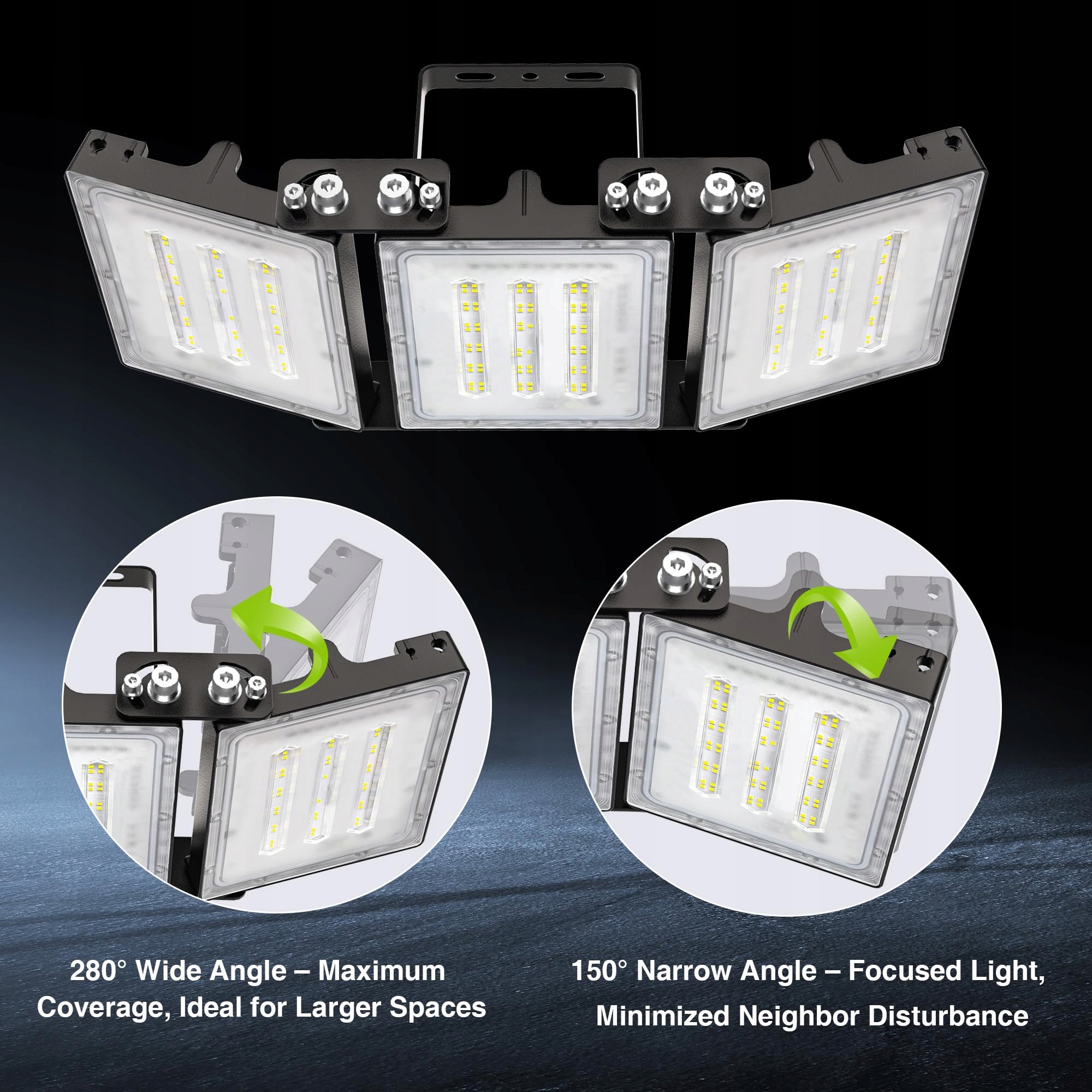 Naświetlacz LED 150W 15000lm IP66 Wodoodporny 6000K Mocny STASUN — miniatura 2