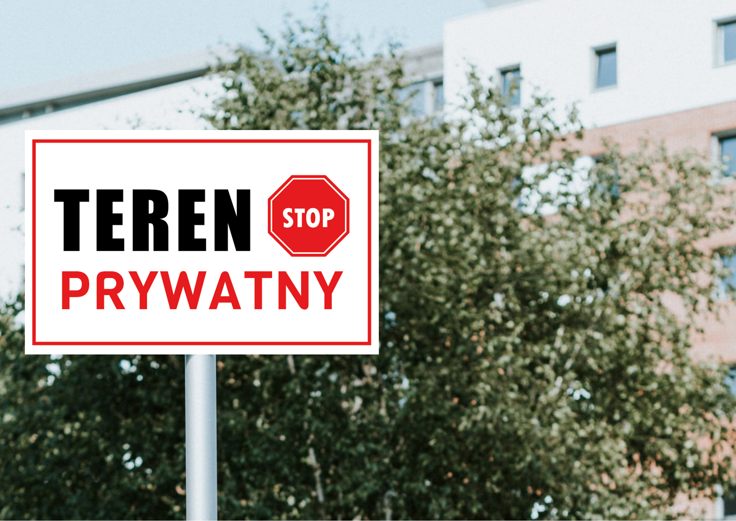 Tabliczka ostrzegawcza TEREN PRYWATNY 30x19 PCV EAN (GTIN) 5904689751213