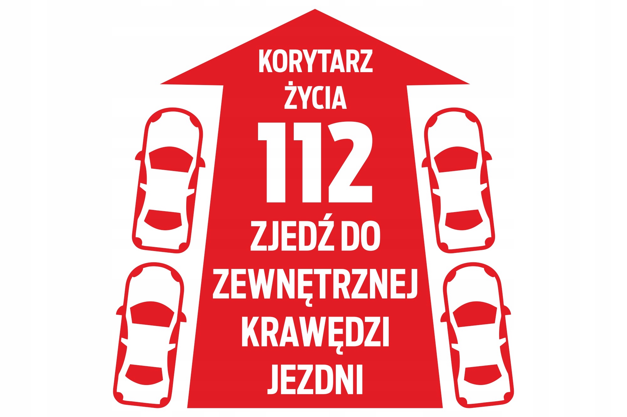 Samolepky na auta hasičů Chodba Života odraz 60x60 cm