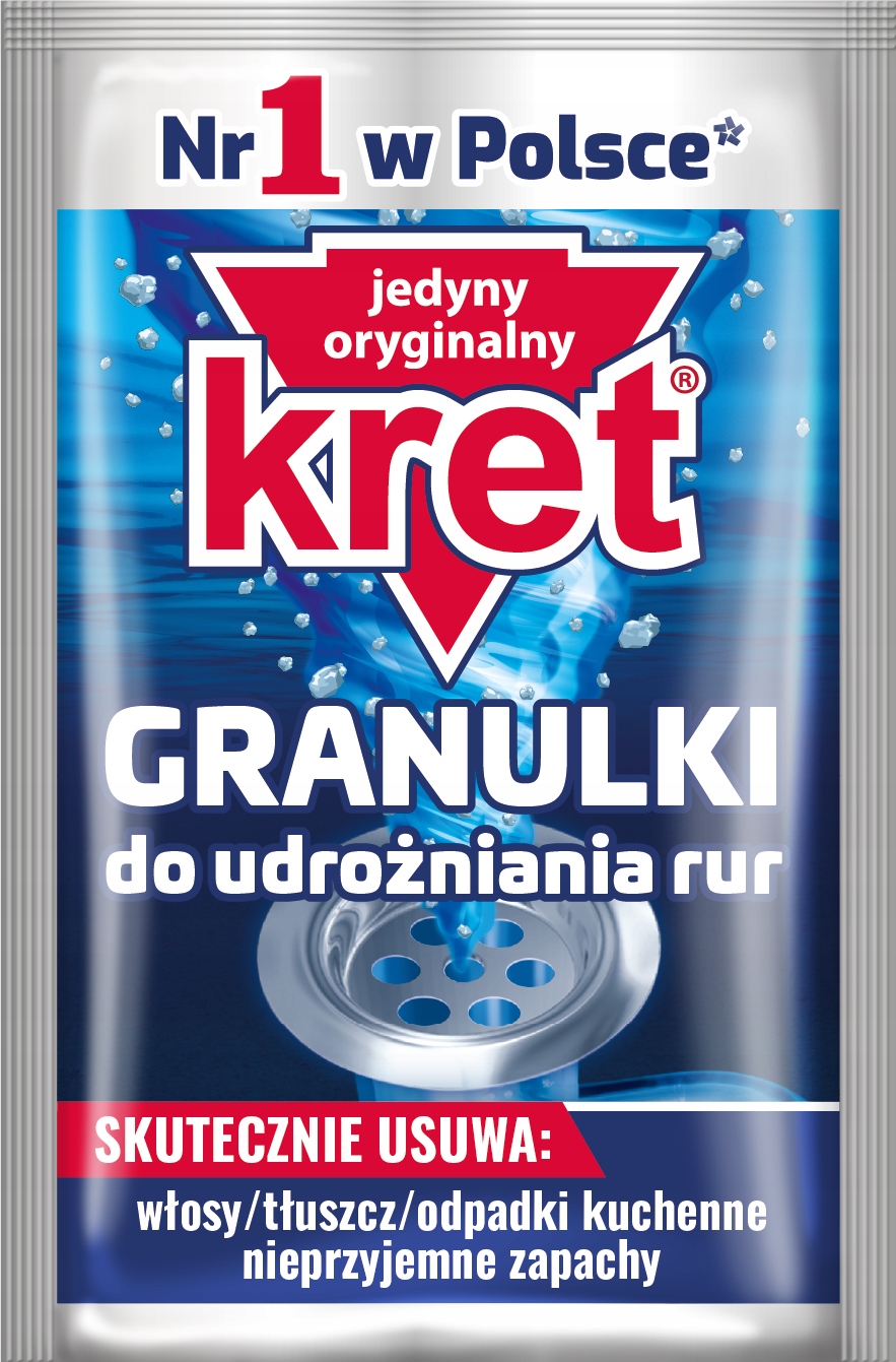 Levně Kret Granule pro zprůchodnění trubek 30 sáčků x 40 g