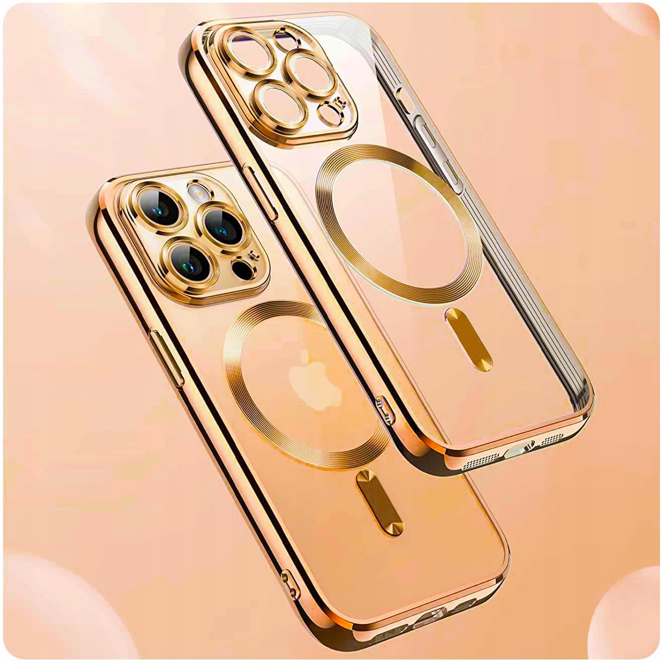 ETUI ZŁOTE DO MAGSAFE CAM CASE do Apple iPhone 13 Marka Smart-Tel