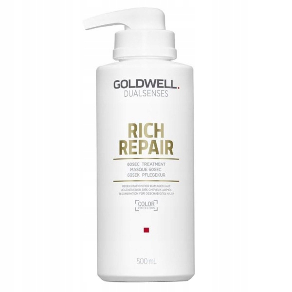 60sekundová kúra pro poškozené vlasy Goldwell Dls Rich Repair 500 ml
